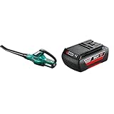 Bosch Akku Laubbläser ALB 36 LI (Akku, Ladegerät, Karton, Luftgeschwindigkeit: 180 - 260 km/h, 36 Volt System, 2,0 Ah) & 36 V / 2.0 Ah Lithium-ion Battery