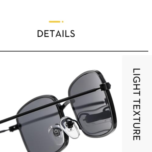 Lunettes de luxe rétro à montures métalliques haute finition