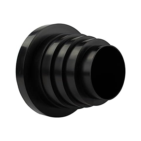 VONLIS® Universal Reduzierstück Lüftungssysteme Ø 80 100 110 120 125 150 mm Lüftungskanal Übergang Ventilation schwarz Cover