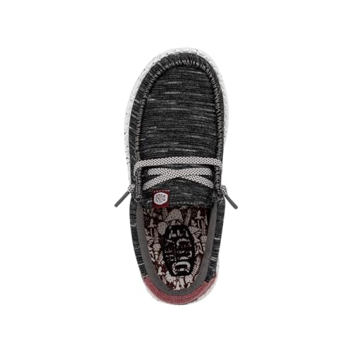 Image of HEYDUDE Wally Kids Jersey | Kids Shoes | Lace Up Loafers | Comfortable & Light-Weight