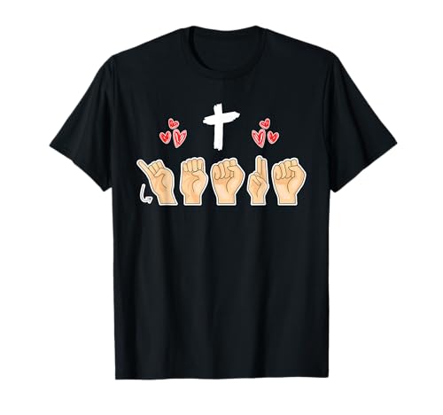 ASL - Lenguaje de señas americano para sordos cristianos Camiseta