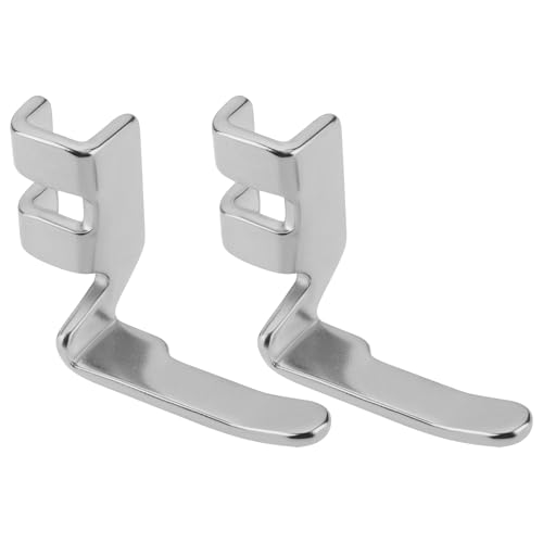 OTOTEC Lot de 2 Pieds de Couture étroits à Fermeture éclair pour Machines à Tige Basse Compatible avec Singer Le Pied-de-biche en Métal pour Une Couture de Précision