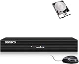 SANSCO HD 5MP Lite 16 Channel Digital Video Recorder Hybrid DVR with 3TB Hard Drive for CCTV Security Camera System, Support AHD/CVI/TVI/IP/CVBS Cameras, Works on Mobile App, Motion Activated Alerts