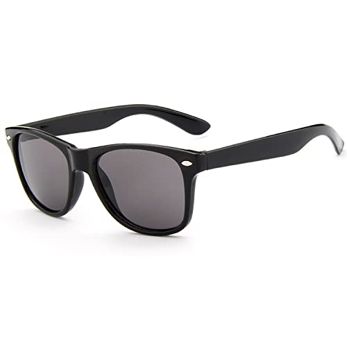 DRERIO Kindersonnenbrille Kinder Polarisierte Sonnenbrille Kleinkind Schwarz Navigator Sonnenbrille UV-Schutz für Kinder Polarisierte Brillen Alter 3-8 (Schwarz)