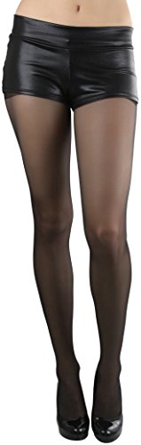 Image of ToBeInStyle Women's Classic Cuban Heel Contrast Backseam Sheers Pantyhose