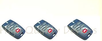 3X Remote BFT Mitto B RCB04 R1 4-Channel remote Control, 433,92Mhz Rolling Code