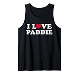 Simpatico paddie nome personalizzato personalizzato I Love Paddie I Heart Paddie abbinato fidanzata e fidanzato coppia paddie nome con simbolo del cuore/segno d'amore design personalizzato è un regalo perfetto per lei per mostrare il vostro sostegno o amore a chiunque chiamato Paddie