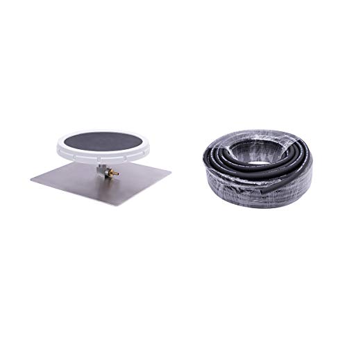 HQUA Pond & Lake Aeration Accessories 100'of Weighted Tubing + Membrane Diffusers