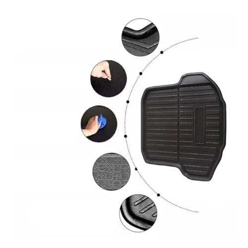 Couverture de coffre pour Jetta 2019 tapis sol cargo liner auto - 3
