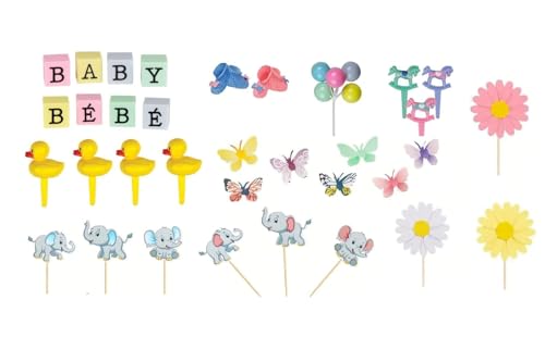 Kit gâteau baby shower bilingue pour éviter les fautes de langue