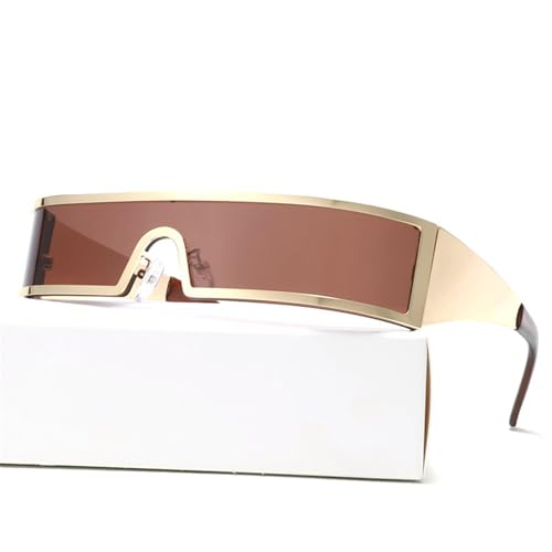 Y2K Narrow Cyclops Visor Sunglasses Mirrored Lens Halloween