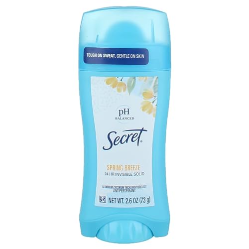 Desodorante Secret sólido invisible Spring Breeze 2.6 oz miniatura 1