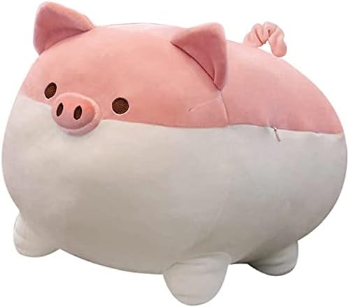 Auspicious beginning Stuffed Animal Toy Anime Kawaii Plush Pig Soft Pillow, Plush Toy Gifts for Boys Girls (Pink, 19.6in)
