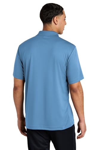 SPORT-TEK Unisex PosiCharge Competitor Polo camisa casual de manga corta con cuello para hombres y mujeres, ajuste atlético para verano para trabajo, golf y tenis, azul Carolina miniatura 3