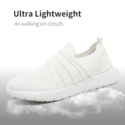 XKOWUOWomen's Slip On Thick Soled Shoes Walking Breathable Comfortable Pantshoes Outsole Thickening Sneakers for Workout Gym Cross Training Casual Platform Fashion3