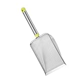 XuQiZZpp Effektive Katzensandschaufeln mit feinem Netz-Sieb-Design, Klumpenentfernungswerkzeug, Streuschaufel für drinnen und draußen, Streuschaufel