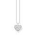 Produktbild THOMAS SABO Sabo Damen Kette Herz Zirkonia gravierbar 925 Sterlingsilber KE2127-051-14-L45v