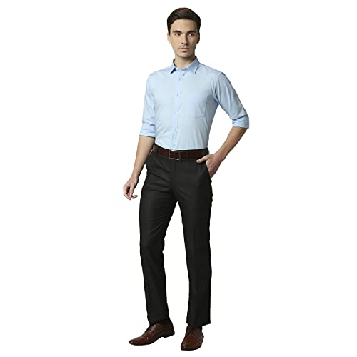 Image of Park Avenue Mens Cotton Solid Slim Fit Shirt