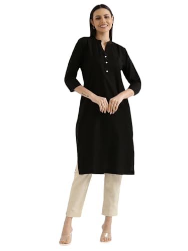 Image of Cotton Solid Kurti for Women & Girls