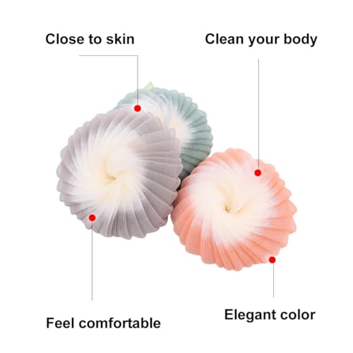 Esponjas de malla para baño de polietileno pack de limpieza corporal ecológica 7