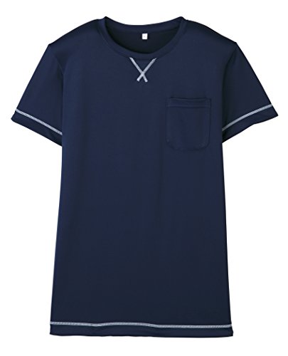 ララスキル] FY-3001 介護ユニフォーム 後ろポケットTシャツ