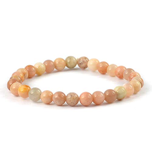 Image of Reiki Crystal Products Natural Crystal Stone Bracelet 6 mm Round Beads for Men & Women | Gemstone Jewellery Bracelet | Reiki Charged | Multiple Stone Variants Available
