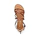 DREAM PAIRS Women's Dressy Gladiator Summer Cross Strappy Sandals Comfort Flat Casual Beach Fisherman Thong sandals,Size 8,Brown,DWUMFS2502