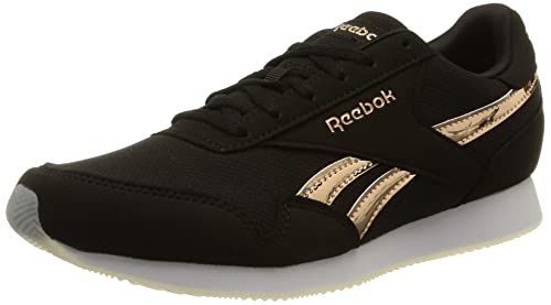 Image of Reebok Women's Royal Classic Jogger 3 Sneakers, Black White FTWR White Rose Gold, 4 UK