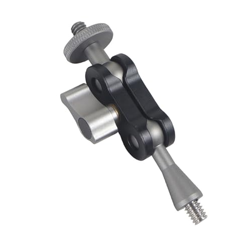 Image of Articulating Arm for Video and Auditory Equipment Features Double Ball Heads and 1 /4Inch Screws for More Flexibility LED Light Suppor