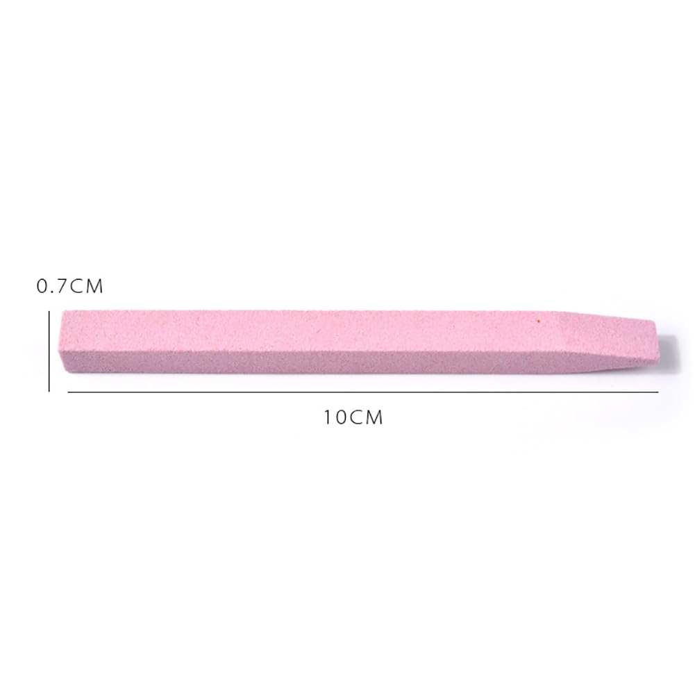 Bimsstein-Nagelfeilen, Nagelhautentferner, Fingernagelschleifstäbchen, Nagelhautschieber für Zuhause, Salon, 6 Stück