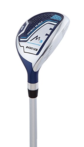 Precise M3 Ladies Womens Complete Golf Clubs Set Includes Driver, Fairway, Hybrid, 7-Pw Irons, Putter, Stand Bag, 3 H/C's Blue - Regular Or Petite Size! (Petite Size -1", Right Handed) #TOP5
