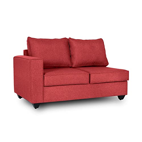 Image of Wakefit Sofa Set | 3 Year Warranty | Sofa 2 Seater, 2 Seater Sofa for Living Room, Wooden Sofa Set, Couch Sofa for Living Room, Sofa for Living Room - Napper(Omega : Red)