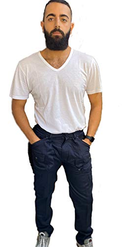 Petersabitidalavoro Pantalon de travail, multi-poches, idéal pour chasse, pêche, champignons et temps libre avec rembourrage en flanelle, hiver, au choix entre 3 couleurs - - 56 Cover