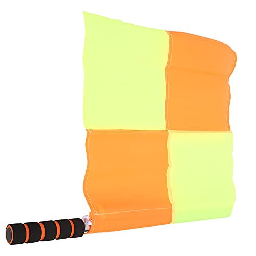 Bandeira de árbitro, 2 peças bandeira de árbitro de futebol para árbitro de futebol