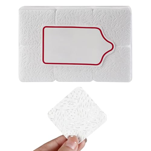Yoezuo - 300 Pcs Coton Ongles Gel non Pelucheux, Tampons en Coton pour le Dissolvant, Blanc