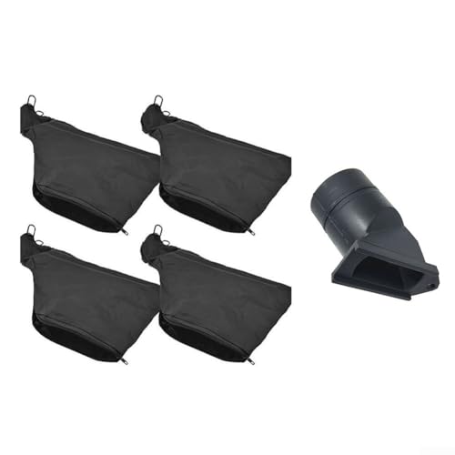 Gettimore Lot de 4 sacs de collecte de poussière pour scie à onglet 255 - Housse anti-poussière avec fermeture éclair pour un transport facile et sécurisé - En plastique noir