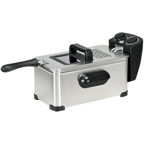 HOMCOM 3L Stainless Steel Deep Fat Fryer Cover