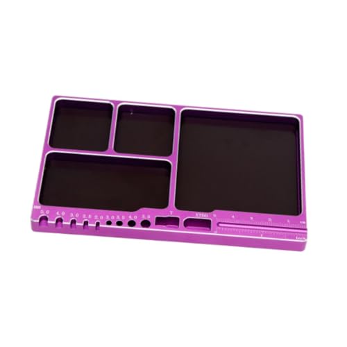 Bothyi Screw Organizer Storage Tray Drawer 1/8/10/12/18 RC Model Boat Tool Box Organizer Tool Tray Dividers for Nut, Purple