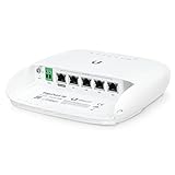 Ubiquiti Edgepoint 5-port 24-volt Gigabit Ethernet Poe Router - White - (EP-R6) - With 1-port SFP - WISP Control Point - Long Distance Connectivity