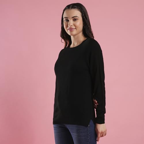 Image of Globus Women Red Solid Round Neck Casual Top-3638067002