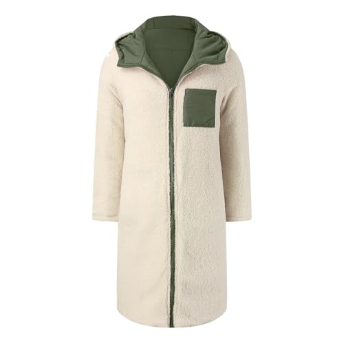 Sweat à capuche polaire réversible chaud et isolant d'hiver - 4
