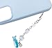 BWESOO Blue Ocean Shell Phone Chain Strap Fish Charm Star Beaded Keychain Phone Lanyard Acrylic Keyring Bag Pendant Jewelry Gift Charms Decor