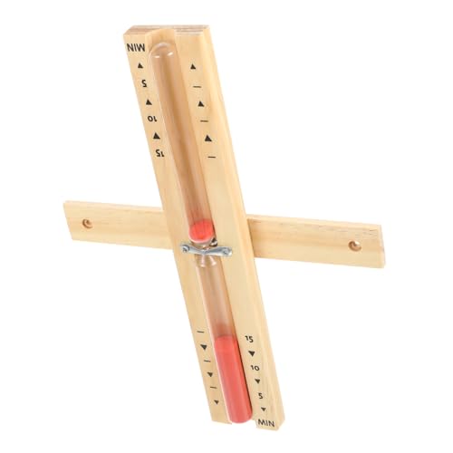 VALICLUD Timer in Vetro e Legno per Sauna Trasparente da Minuti Decorazione Elegante per Casa