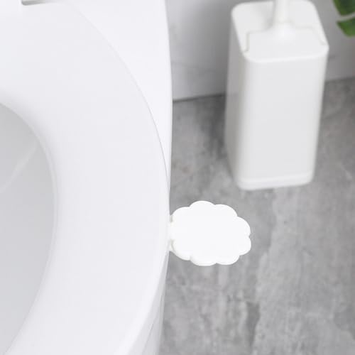 UKCOCO 2pcs Toilet lid White Toilet seat Lifter lid Lifter Avoid Touching no Toilet Lift Handle Toilet seat Cover for Kids Toilet Cover Handles Hygienic Handle Cover Child Household - Image 4