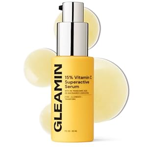 Gleamin 15{b13794532221bd7716b1630afd9d7d94fcba1925a8b0df34bdffa89758f7d763} Vitamin C Serum – with 3{b13794532221bd7716b1630afd9d7d94fcba1925a8b0df34bdffa89758f7d763} Tranexamic Acid, 4{b13794532221bd7716b1630afd9d7d94fcba1925a8b0df34bdffa89758f7d763} Niacinamide and Bakuchiol – For Uneven Tone, Post-Blemish Visibly Brighten & Texture | Fragrance Free – 1 FL OZ