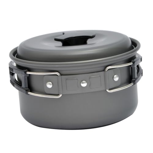 OSOLADY 1Pc Folding Camping Pot Lightweight Travel Pot for Hiking Outdoor Cooking Compact Design for for Camping Picnics Non Stick