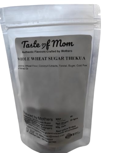 Image of Taste of MOM Thekua Traditional Bihar Sweet Snack | Whole Wheat & Sugar Indian Mithai | Classic Regional Recipe | Trial Pack 60g | Traditional Indian Sweet Treat