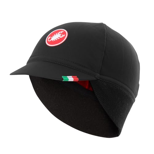 Castelli Defence Thermal Cap bonnet de cyclisme haut de gamme noir rouge