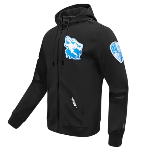 Image of Pro Standard Mens College Classic Chenille Cotton Double Knit Full Zip Hoodie