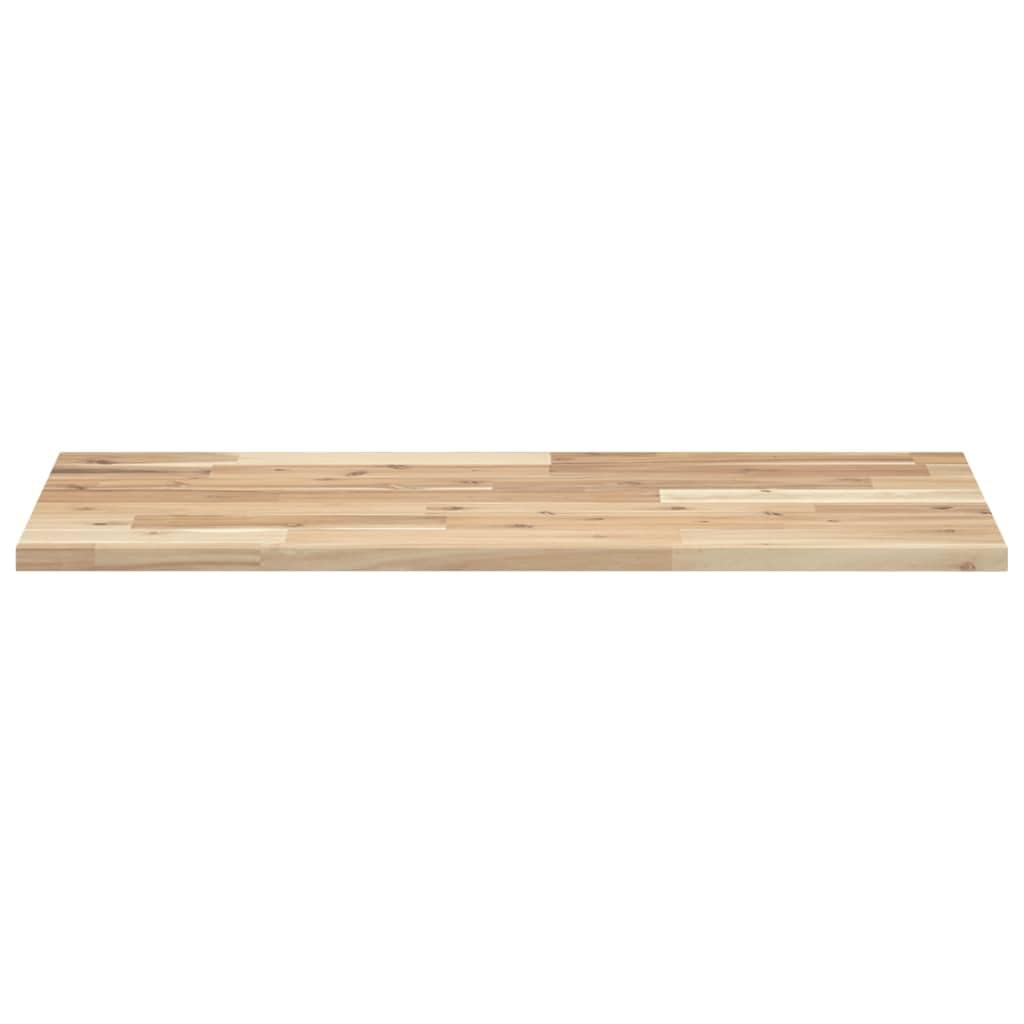 Piano per lavabo in legno massello non trattato, 100 x 40 x 2 cm, rettangolare, per lavabo con mobiletto e lavabo da appoggio versatile come lavabo con mobiletto o banco da lavoro